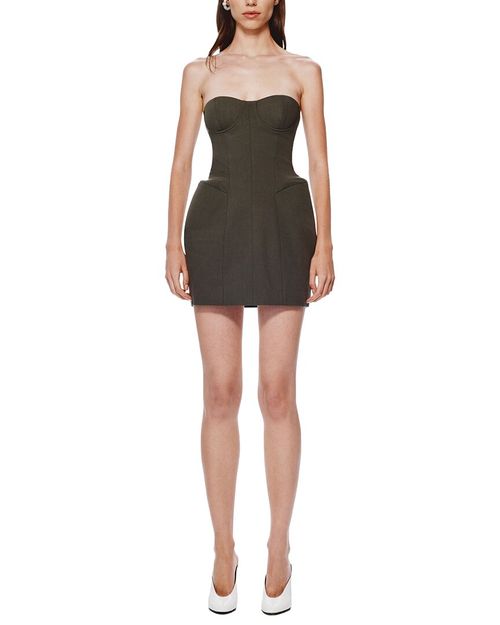 The 'Delta' Suiting Wool-Blend Mini Dress