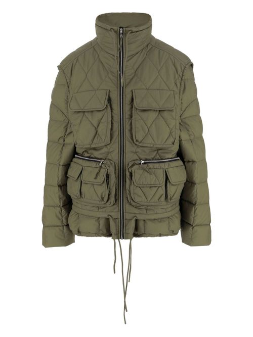 Ember quilted pocket jacket - Green