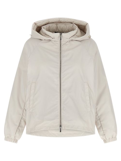 Water-Repellent Goose Down Down Jacket — Beige
