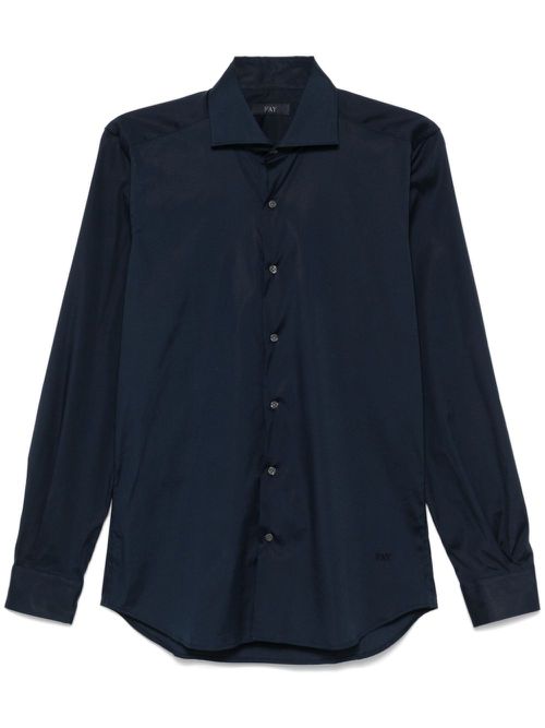 Cutaway-collar shirt - Blue