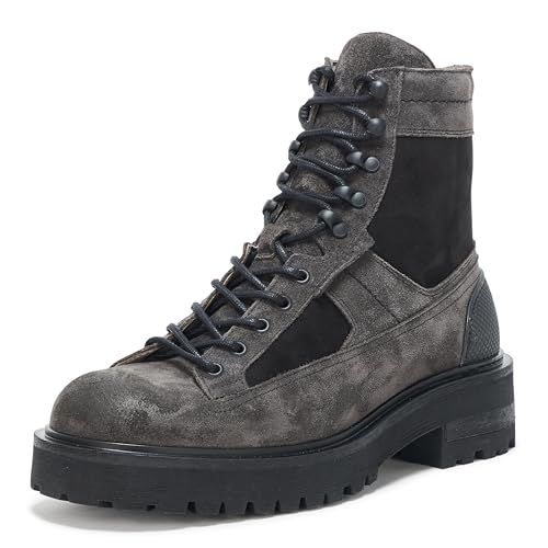 AllSaints Men's Hank CMBT Suede Boot Combat