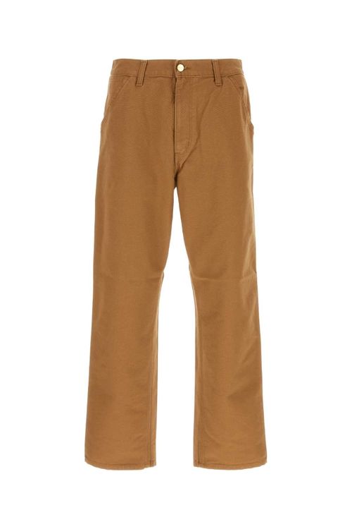 Single Knee Pant Trousers — Brown