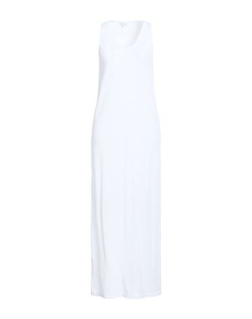 Woman Maxi dress White Size XL Cotton, Linen, Polyamide