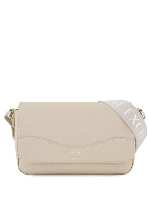 Embossed-logo crossbody bag - Neutrals