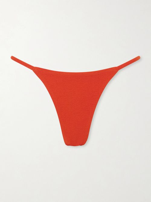 Tres Petite Crinkled Bikini Briefs - Red