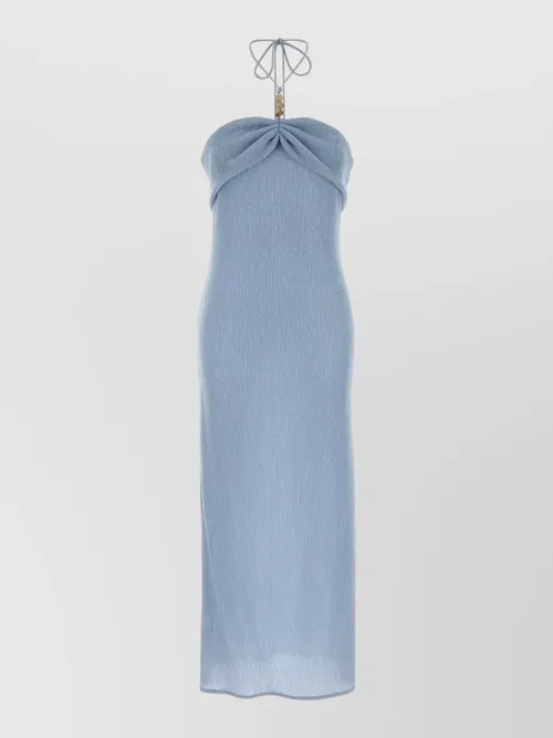 Magda Butrym - bow detail halter neck strapless midi dre