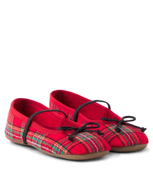 PèPè Lana plaid ballet flats