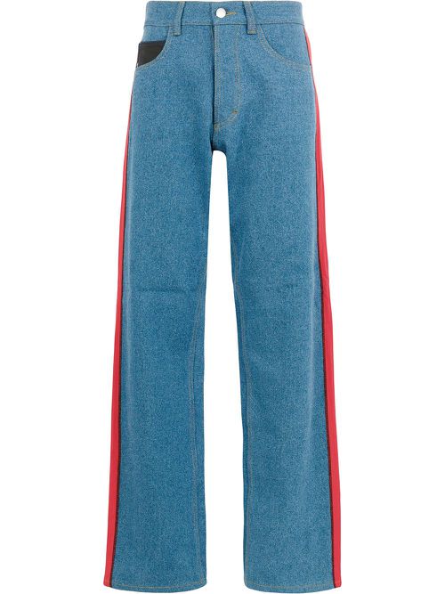 Side stripe jeans - Blue