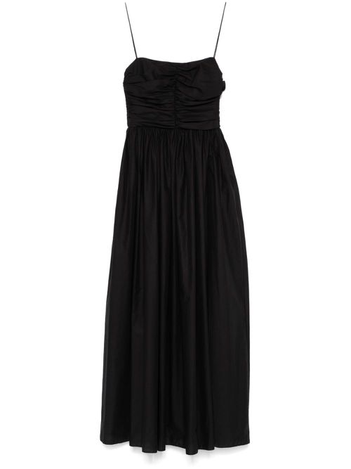 Gathered maxi dress - Black
