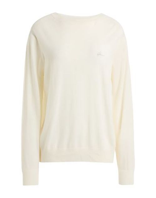 Woman Sweater Ivory Size 6 Merino Wool