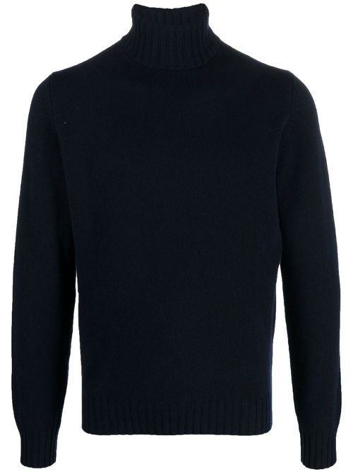 Dell'oglio roll-neck knit jumper - Blue