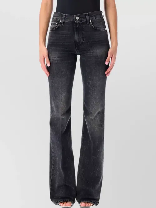Haikure - sculpting flared trousers five pocket