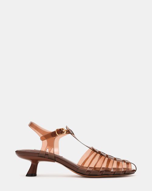 Steve Madden Women's Jelina Strappy Heels - Brown - - PVC