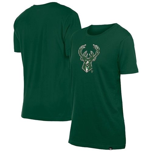 Women's New Era Hunter Green ilwaukee Bucks Glam Game Flower T-Shirt, : edium, Tea