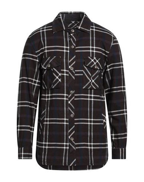 Man Shirt Dark brown Size M Cotton