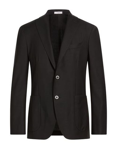 Man Blazer Black Size 38 Wool, Polyester, Elastane