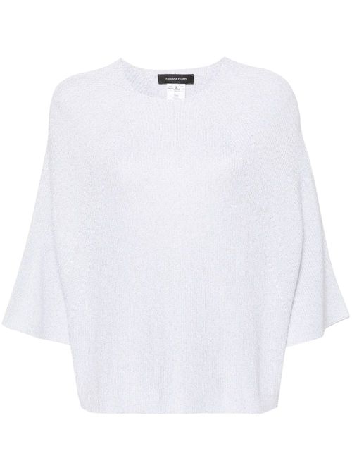 Metallic-threading jumper - Grey