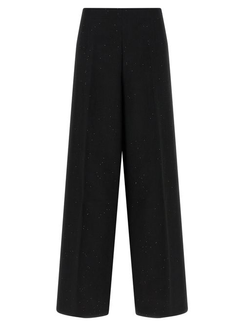Micro Sequin Trousers — Black