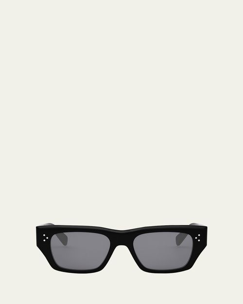 Men's Bold 3 Dots Polarized Square Sunglasses