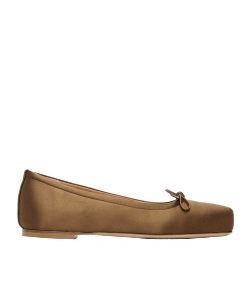 Gabriella Satin ballet flats