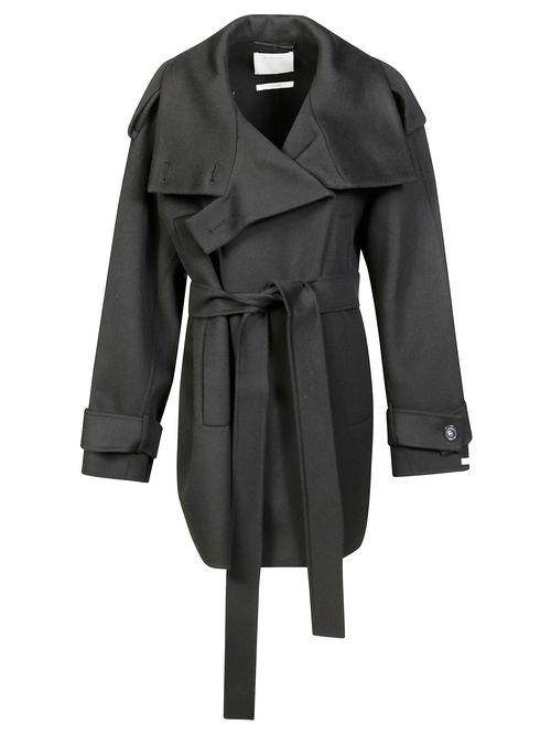 Double-Breasted Belted Coat