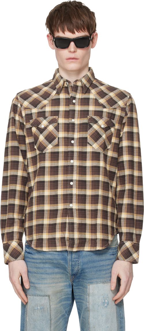 Brown & Beige Buffalo West Shirt
