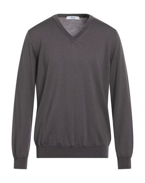 Man Sweater Charcoal Size 44 Merino Wool