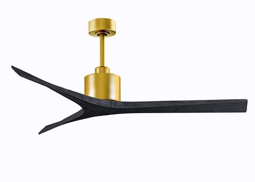 Mollywood 6-Speed Ceiling Fan in Brushed Brass with Matte Black blade
