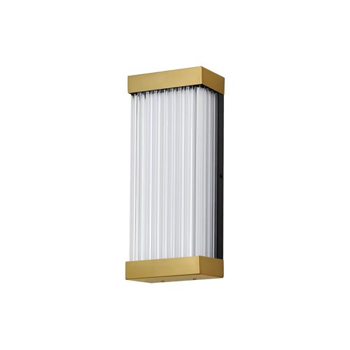 Natural Aged Brass LED Outdoor Wall Sconce from the Acropolis Collection