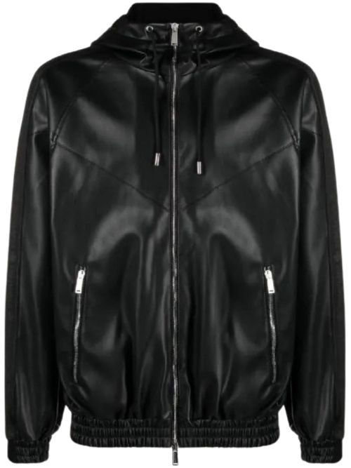 Dsquared2 Zip Up Hooded Black Jacket - Black