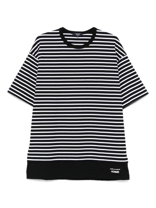 Comme des Garçons Homme striped T-shirt - Black
