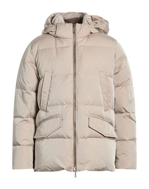 Man Puffer Beige Size 40 Polyester