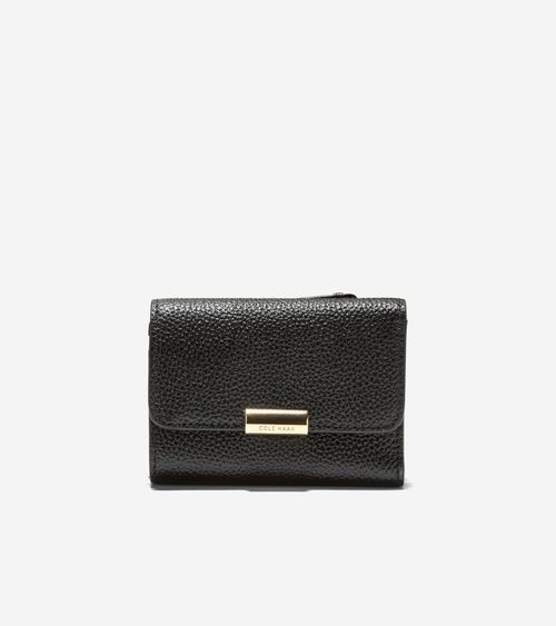 Cole Haan Women's Rachel Compact Wallet With Removable Card Case - Black