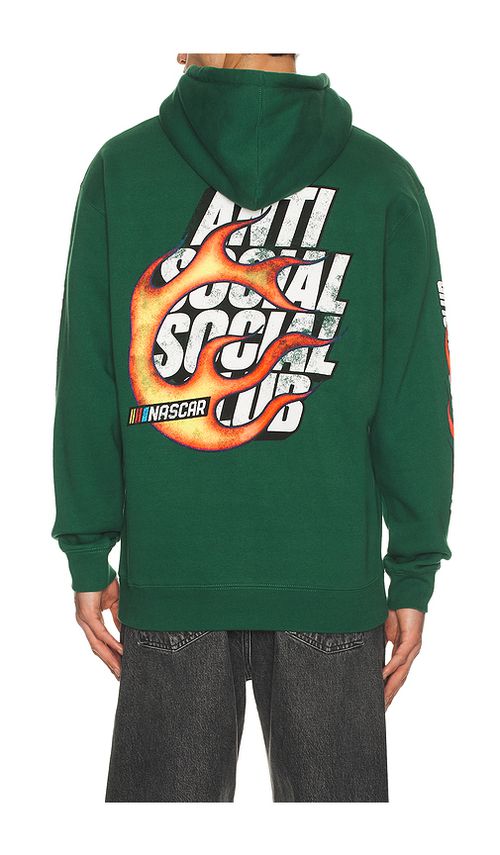 Anti Social Social Club x Nascar Daytona Hoodie in Green. S. Also in