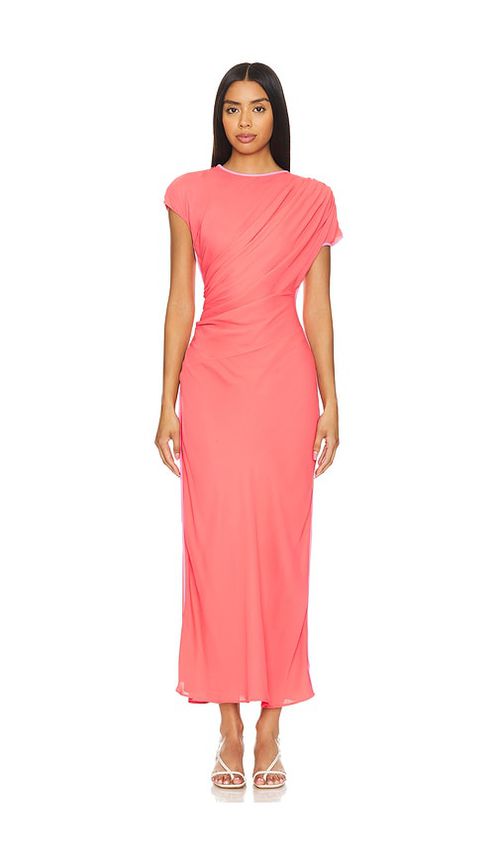 L'Academie KLEID BARDOT in Coral. Größe XS. Also in L