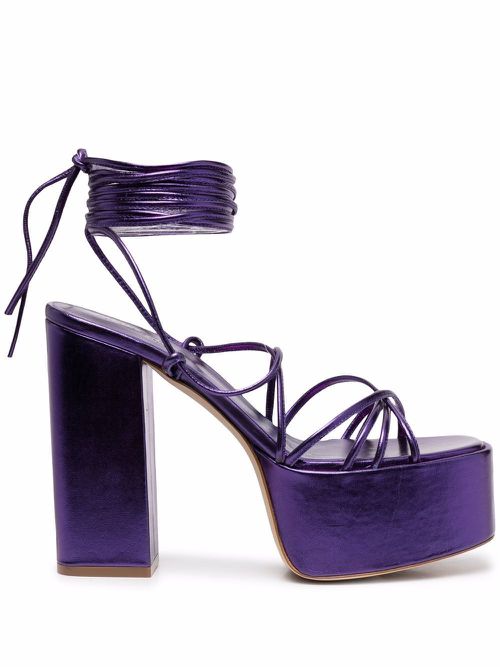 Malena 130mm platform sandals - Purple
