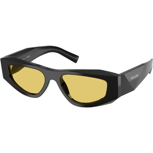 Prada Man Prada PR B19S 16K455 Sunglasses Acetate Black Yellow Pillow Norma