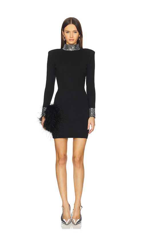 Retrofete Corinth Dress in Black & Silver. XS also in