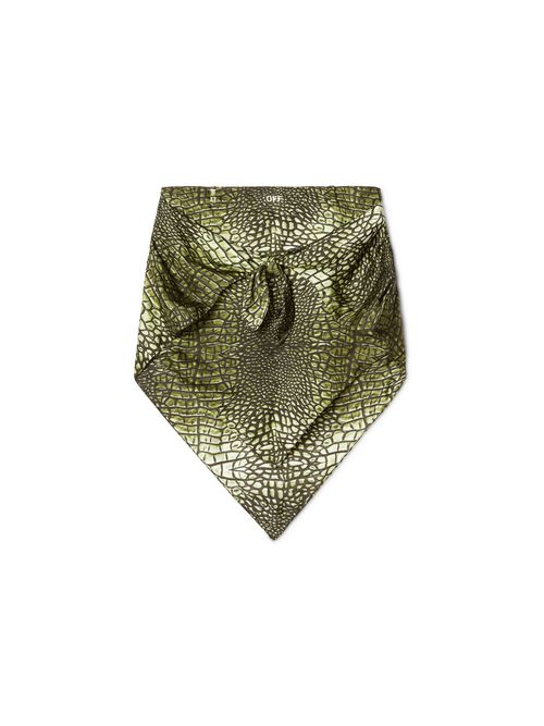 Green Crocodile Bandana Skirt