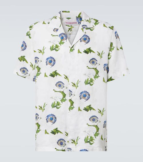 Maitan floral linen shirt