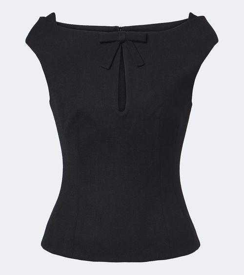 Bow-detail off-shoulder top