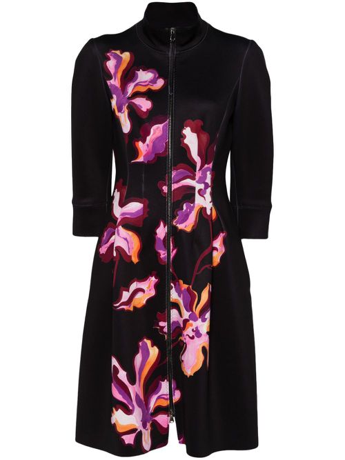 Flame Flower dress - Black