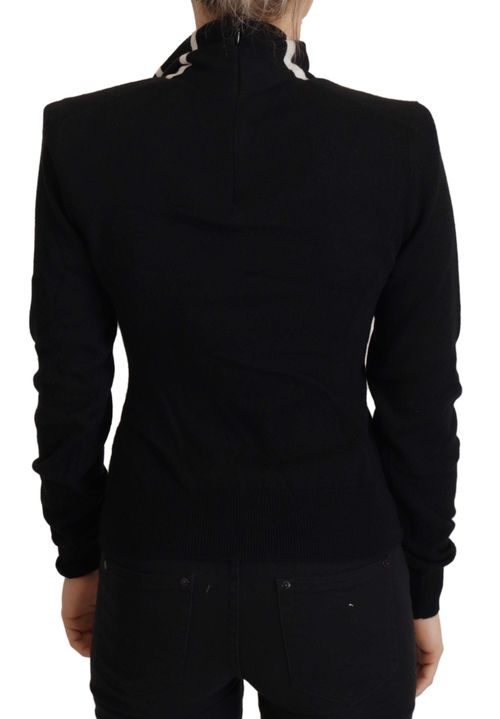 Cashmere Turtleneck Sweater — Black