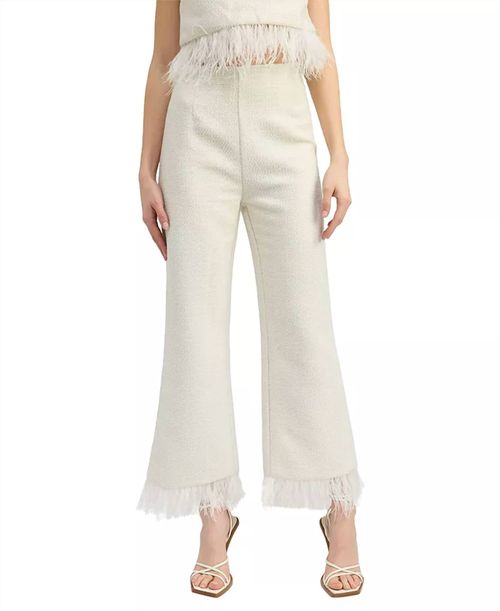 Arden Pant In Ivory Gold