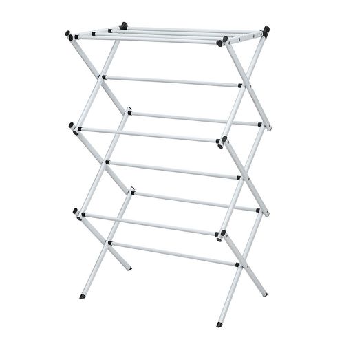 TEMU Free Standing 3 Tier Heavy Duty Clothes Airer Dryer Laundry Horse Drying Rack Indoor Outdoor Towel Holder Organiser, Foldable Laundry Rack