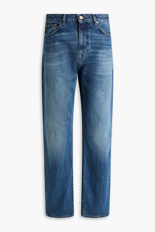 Whiskered denim jeans - Blue - 33