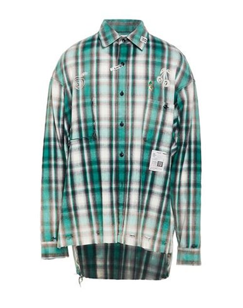 Man Shirt Green Size 17 ½ Cotton