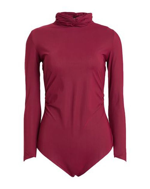 Woman Bodysuit Garnet Size 4 Polyamide, Elastane