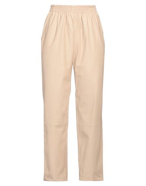 Woman Pants Beige Size 12 Polyester, Polyurethane