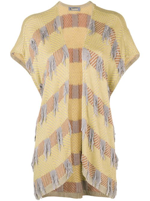 1980s sleeveless cardigan - Yellow